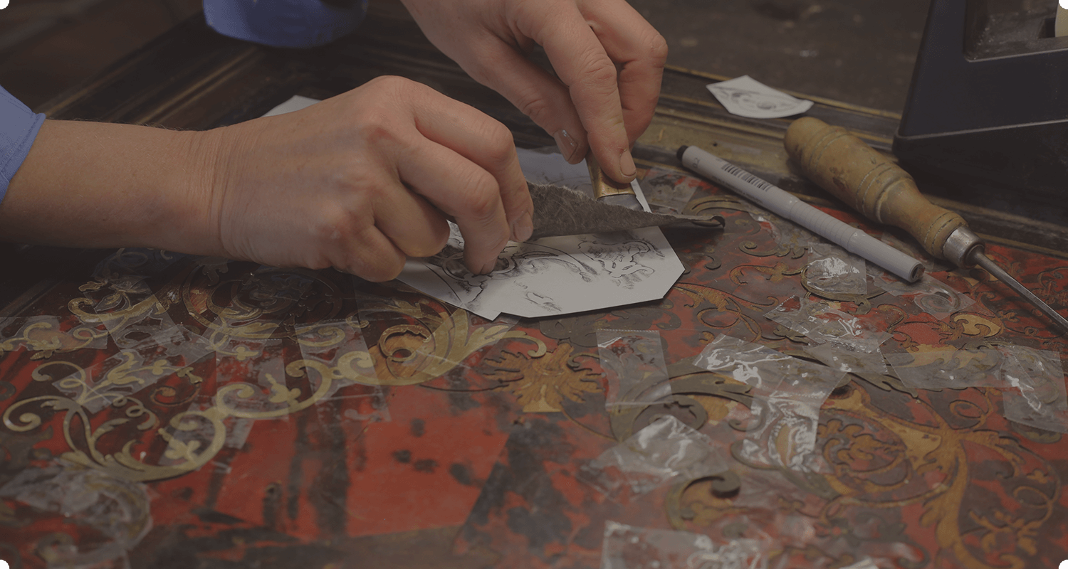 Techniques de marqueterie Boulle